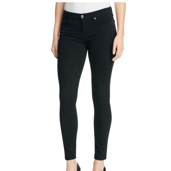 7 FOR ALL MANKIND “Gwenevere” Black Skinny Jeans - Size 26 - Picture 1 of 5